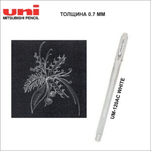 Ручка гелевая ANGELIC COLOUR, UM-120AC, 0.7 мм.